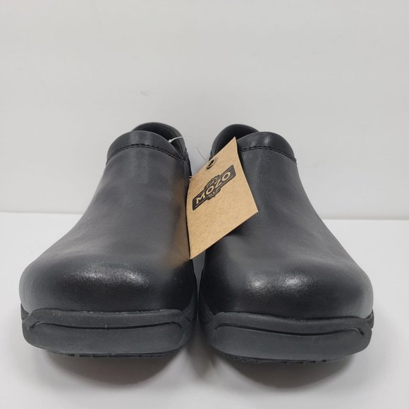 Mozo Spider Oil Slip Resistant Traction Men\'s Black Leather Clog US Size 10 NWT main image 6
